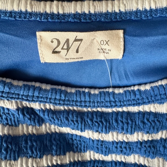 Maurices Navy and White Textured Dress - Picture 8 of 9